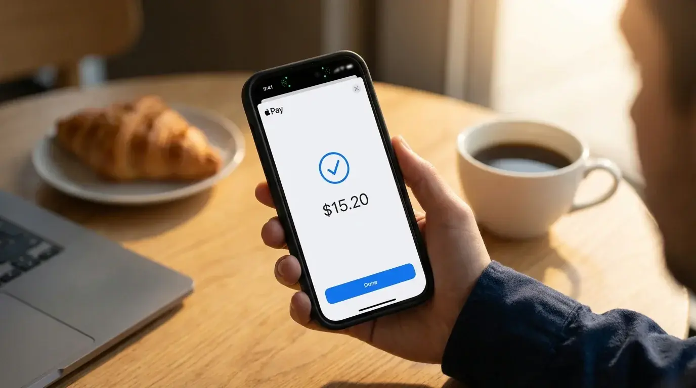 iPhone showing Apple Pay confirmation screen for a casino app deposit with Face ID prompt